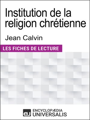 cover image of Institution de la religion chrétienne de Jean Calvin